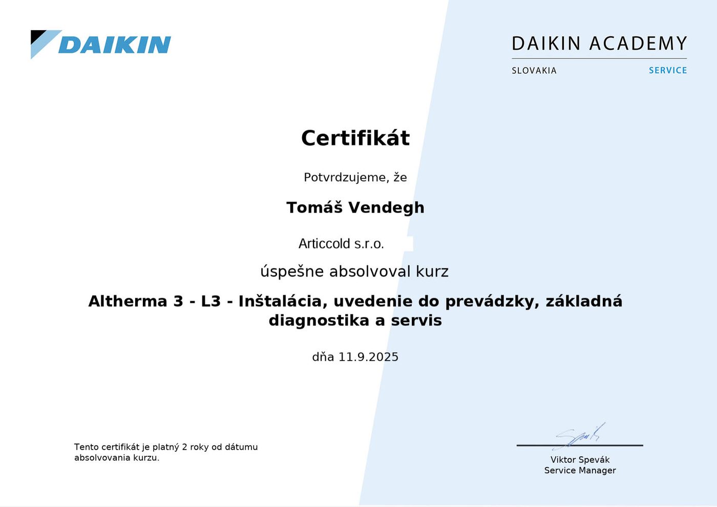 Daikin Academy – Altherma 3 (L3)